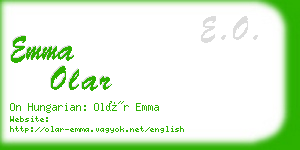 emma olar business card